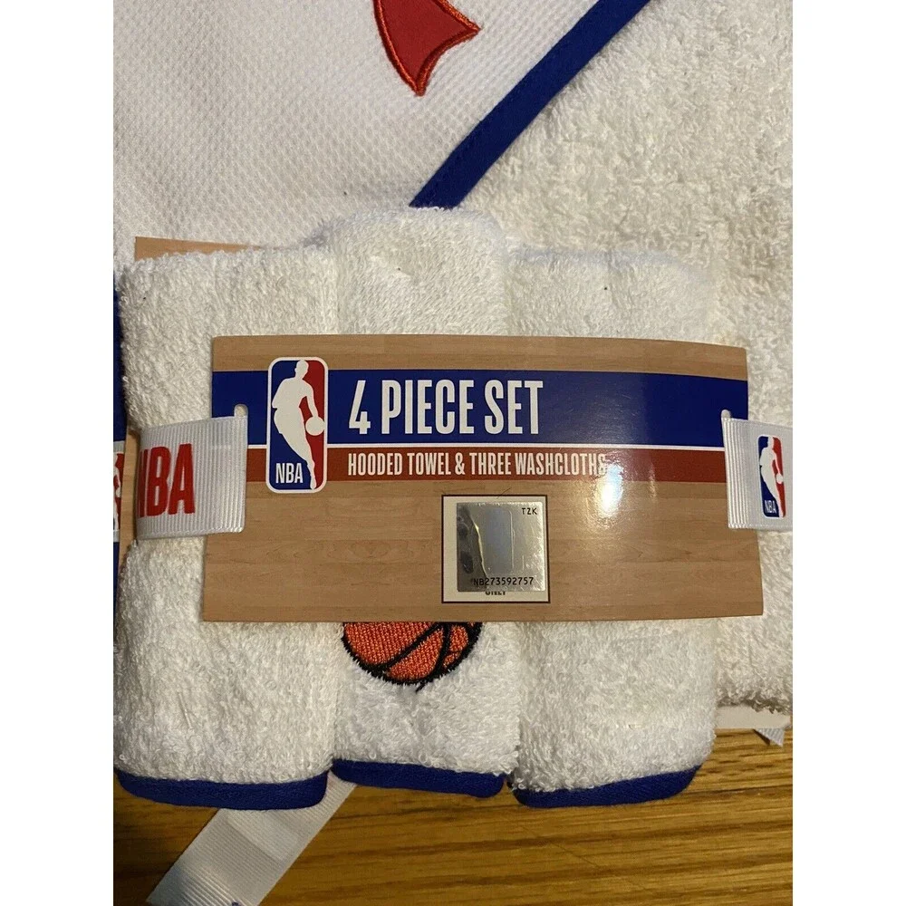 Infant Philadelphia 76ers 4-Piece Bath Set Cutie Pie Baby New Towel Washcloth